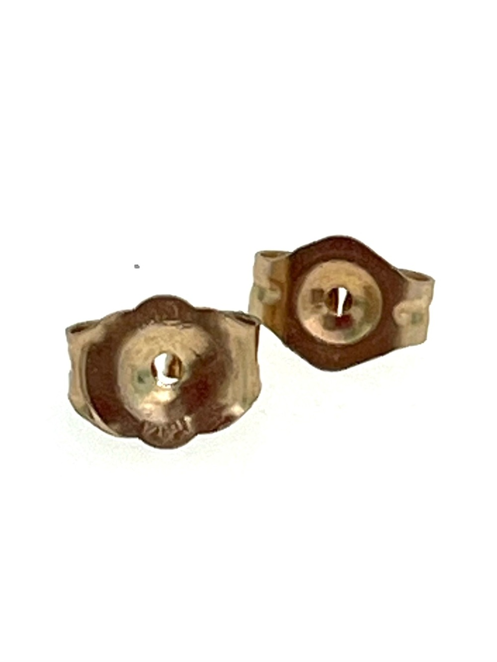 Vintage 14K Ruby Stud Earrings - Picture 4 of 5